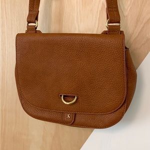 Joules vegan leather crossbody bag, brown